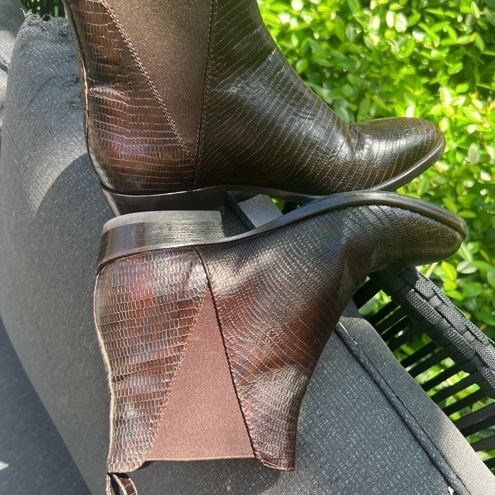 ▶️ Attilio Giusti Leombruni ◀️ AGL Italian Leather Boots - Picture 3 of 14